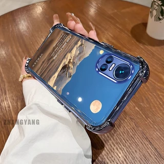 New สีcase สําหรับ OPPO RENO 10 5G RENO 10 Pro 5G สี่มุม electroplated anti drop รูปแบบเคสโทรศัพท์ความงามภูมิทัศน์รูปแบบ TPU ซิลิโคนนุ่มกรณี