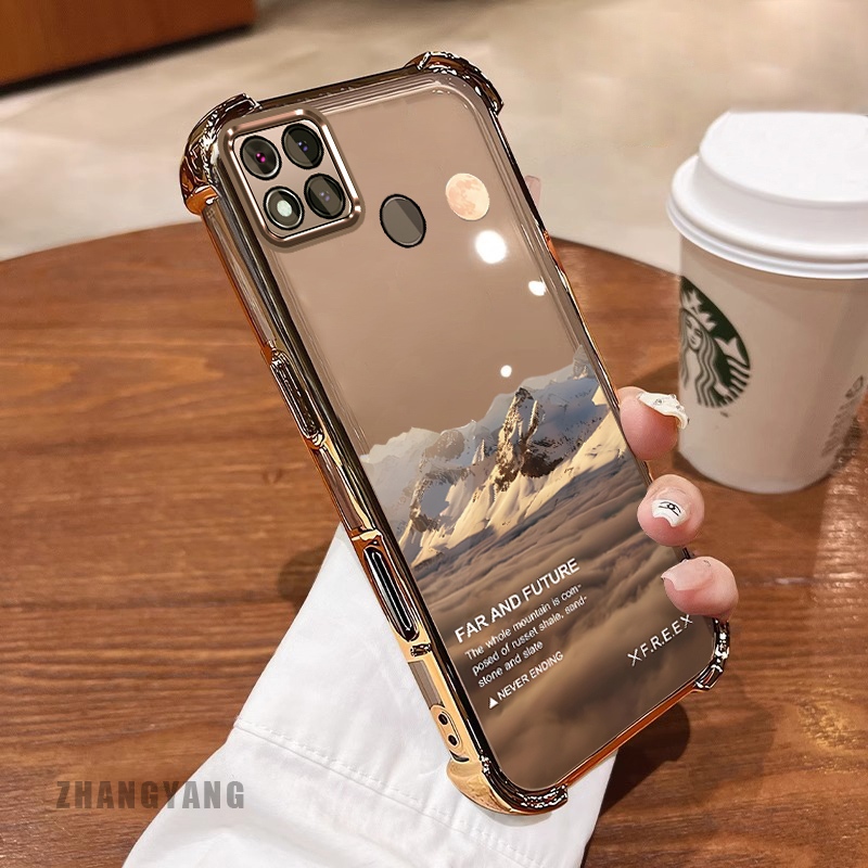 New สีcase สําหรับ Redmi 9c 10A สี่มุมไฟฟ้า anti drop รูปแบบเคสโทรศัพท์ความงามภูมิทัศน์รูปแบบ TPU ซิลิโคนนุ่มกรณี ราคา ถูกที่สุด ดีลบีเคเค แกลเลอรีภาพที่ 3