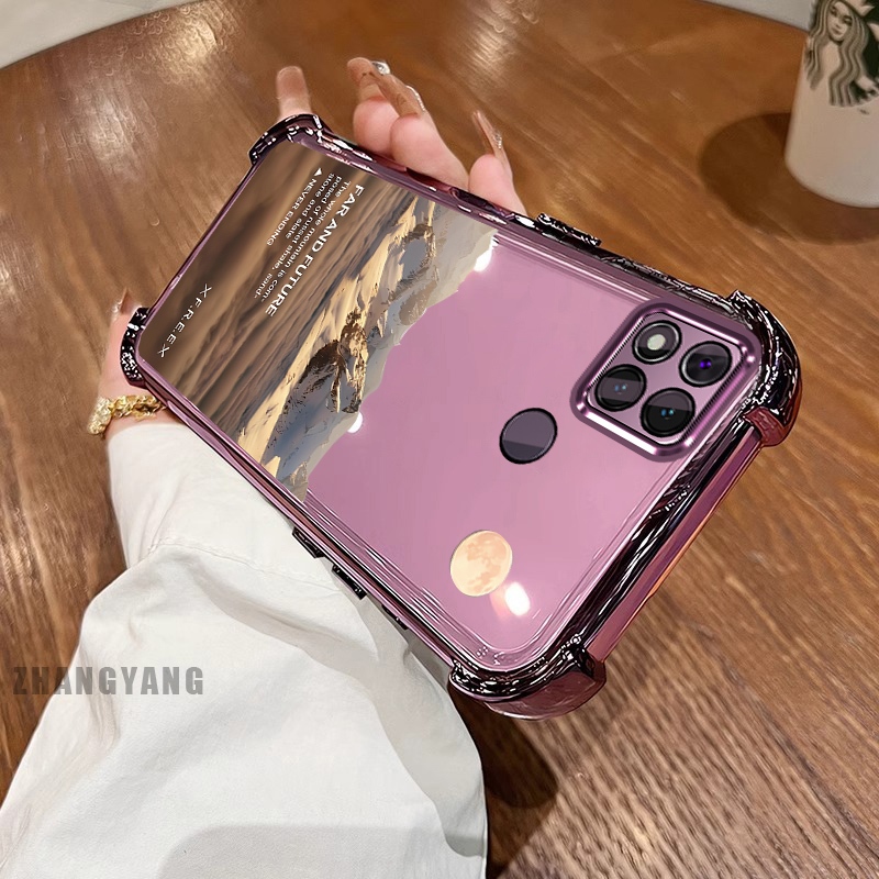 New สีcase สําหรับ Redmi 9c 10A สี่มุมไฟฟ้า anti drop รูปแบบเคสโทรศัพท์ความงามภูมิทัศน์รูปแบบ TPU ซิลิโคนนุ่มกรณี ราคา ถูกที่สุด ดีลบีเคเค แกลเลอรีภาพที่ 5