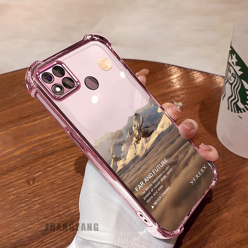 New สีcase สําหรับ Redmi 9c 10A สี่มุมไฟฟ้า anti drop รูปแบบเคสโทรศัพท์ความงามภูมิทัศน์รูปแบบ TPU ซิลิโคนนุ่มกรณี ราคา ถูกที่สุด ดีลบีเคเค แกลเลอรีภาพที่ 6