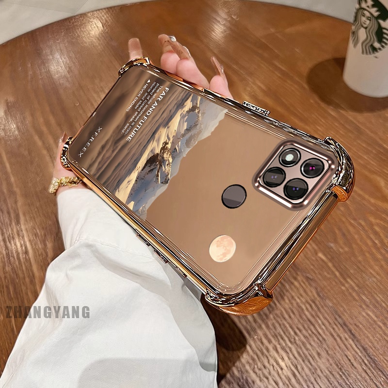 New สีcase สําหรับ Redmi 9c 10A สี่มุมไฟฟ้า anti drop รูปแบบเคสโทรศัพท์ความงามภูมิทัศน์รูปแบบ TPU ซิลิโคนนุ่มกรณี ราคา ถูกที่สุด ดีลบีเคเค แกลเลอรีภาพที่ 8
