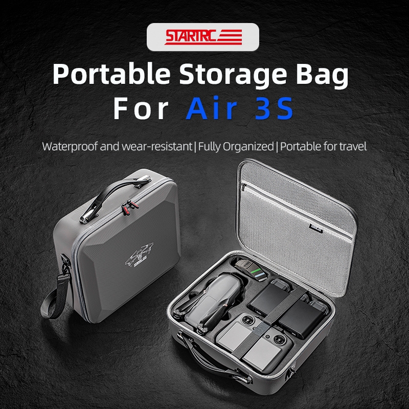 สําหรับ DJI Air 3S Smooth Flying Set Storage Bag Outdoor DJI Drone กล่องเก็บอุปกรณ์เสริม