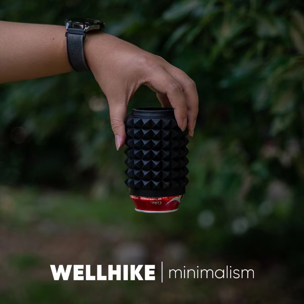 Wellhike ที่วางแก้วกลางแจ้งสามารถซิลิโคนการเก็บรักษาความเย็น Anti-Scalding ฉนวนกันความร้อนฝาครอบยุทธวิธี Camping เบียร์ Cola หม้อฝาครอบ