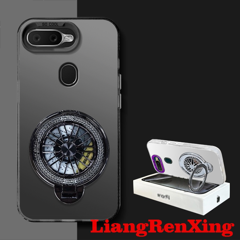 FOR เคส Case สำหรับ OPPO F5 OPPO F7โทรศัพท์ปลอกฮาร์ด Case TPU ป้องกันเรียบกันกระแทกปกการออกแบบใหม่ความงามกับผู้ถือสำหรับผู้ชาย Gyro Mount CYTLZJ01