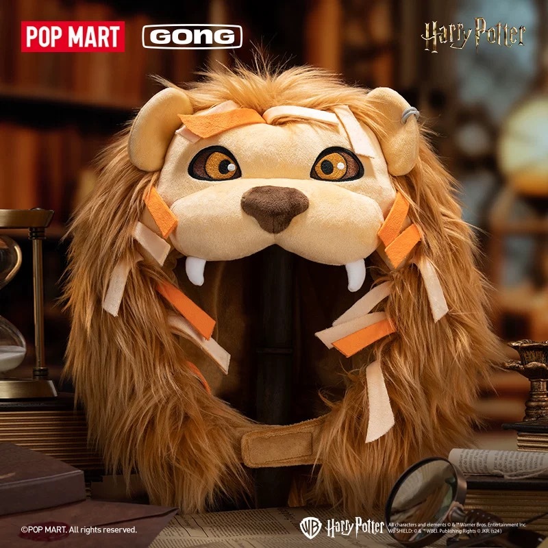 Popmart Bubble Mart Resonance Harry Potter Luna Lion Head Cover Plush