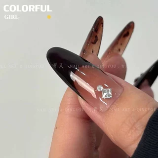 QINGYOU ✅ เจลลายเส้น Maillard color series, line gel แกงกะหรี่น้ําตาล และสารสกัดขาว คอลเลคชั่น 3 กาวทาสี ยาทาเล็บสีทึบ