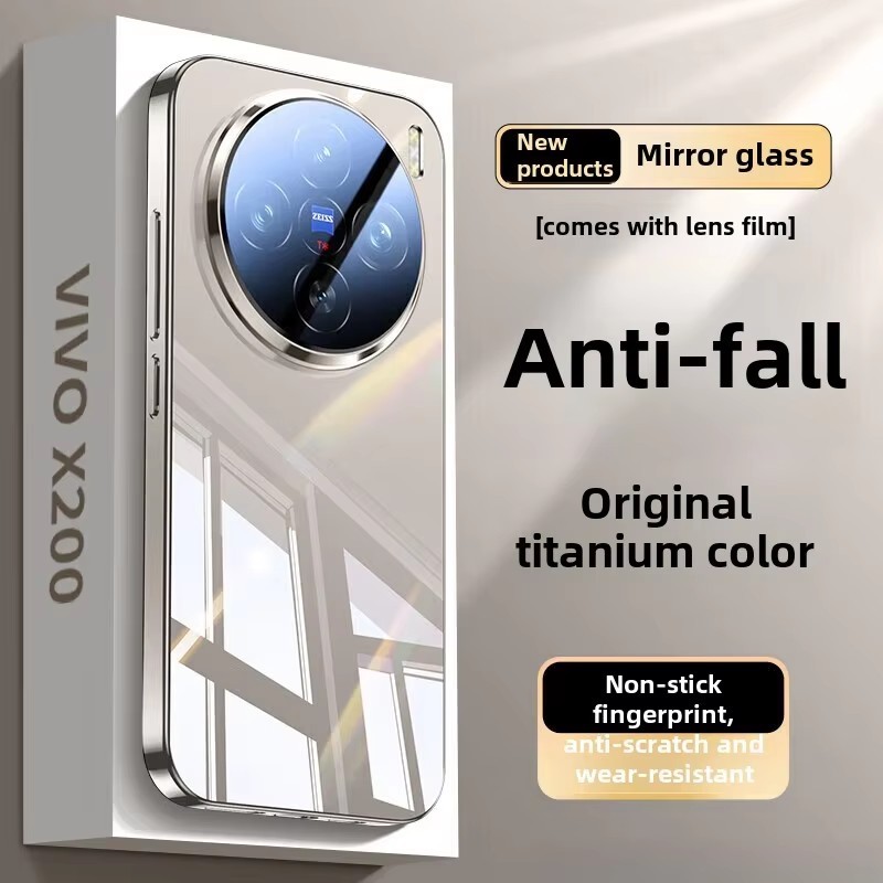 Glossy Comfortabl อะคริลิคปกหลังกล้องปกป้องเคสโทรศัพท์สําหรับ vivo x300 x200 pro mini X300S x100 x100s x200s ultra x90 plus กระจกฝาครอบแผ่น ราคา ถูกที่สุด ดีลบีเคเค รูปภาพหลัก