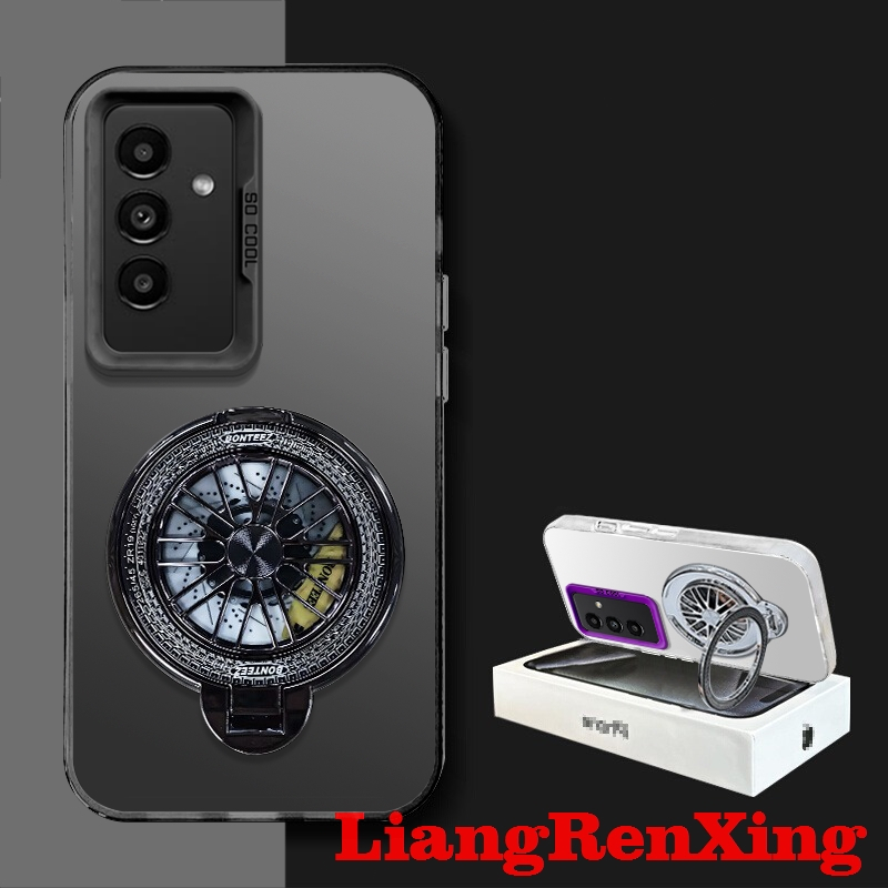 FOR เคส Case สำหรับ Samsung A13 5กรัม A13 4กรัม A32 4กรัม A32 5กรัม A23 5กรัมโทรศัพท์ปลอกฮาร์ด Case TPU ป้องกันเรียบกันกระแทกปกการออกแบบใหม่ความงามกับผู้ถือสำหรับผู้ชาย Gyro เมา