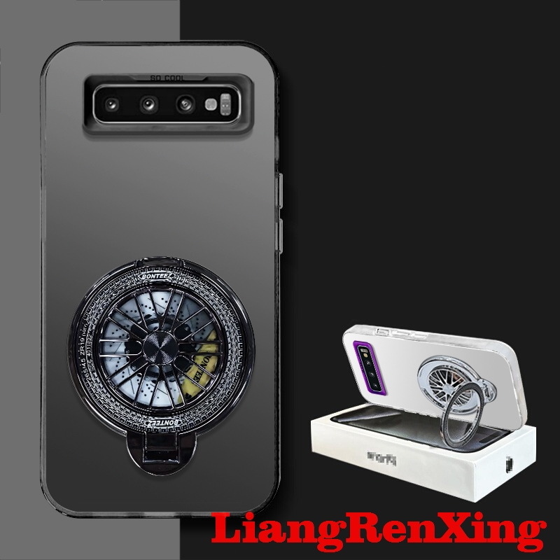 FOR เคส Case สำหรับ Samsung S10 PLUS Samsung S10 Pro Samsung S10โทรศัพท์ปลอกฮาร์ด Case TPU กันกระแทกที่ครอบการออกแบบใหม่ความงามกับผู้ถือสำหรับผู้ชาย Gyro Mount CYTLZJ01