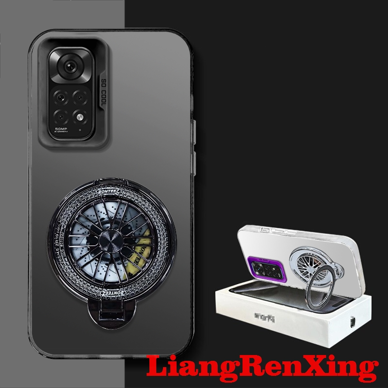 FOR เคส Case สำหรับ redmi Note 11 4กรัม Xiaomi redmi Note 11วินาที Note 11 Pro 5กรัมโทรศัพท์ปลอกฮาร์ด Case ป้องกันเรียบกันกระแทกปกการออกแบบใหม่ความงามกับผู้ถือสำหรับผู้ชาย Gyro Mount CYTLZJ01