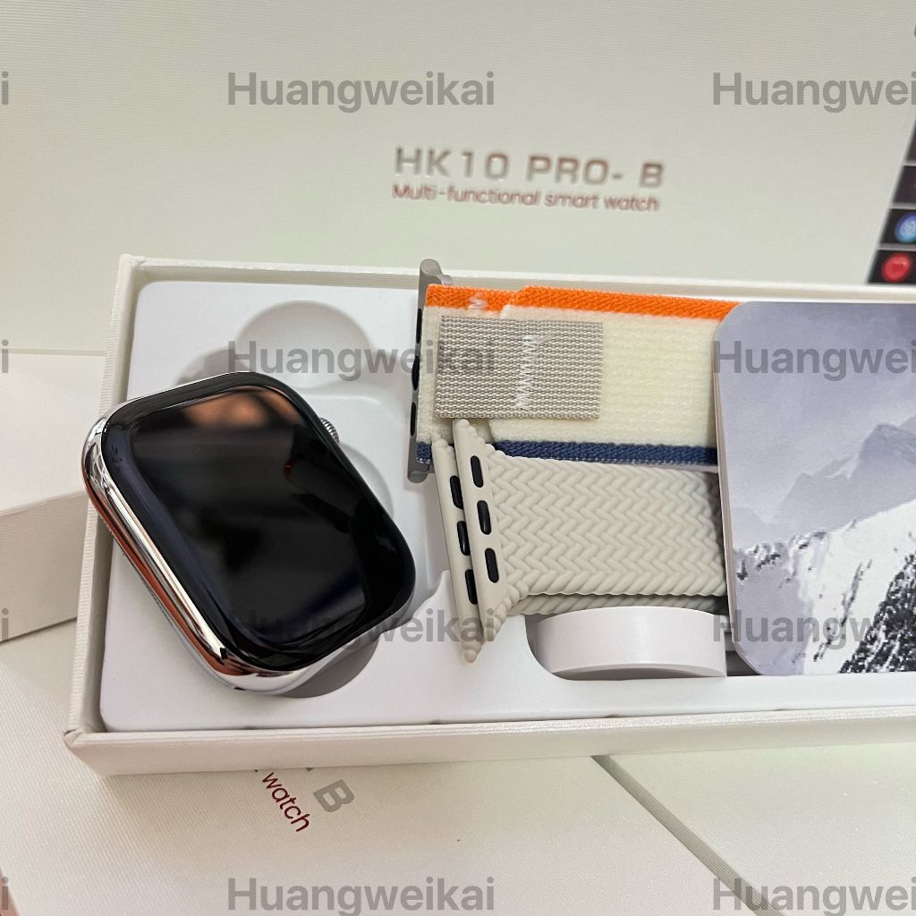 HongKong 2025 AMOLED ใหม่ HK10PRO-B สมาร์ทนาฬิกา 10 X ข้อความ + Map Dual Mode 3D สามมิติเมนูการตรวจส