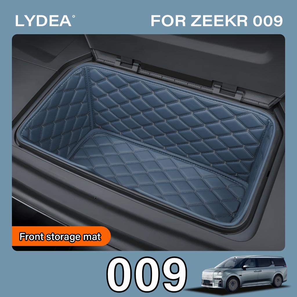 เหมาะสำหรับ 2024 Zeekr 009 ห้องโดยสารด้านหน้าที่เก็บหนัง Pad Full Coverage Pad แผ่นป้องกันรถอุปกรณ์เสริม