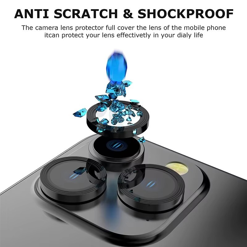 กรณี TECNO POVA 5 6 7 Pro Neo Ultra 4G 5G กล้องเลนส์ Protector กระจกนิรภัยฝาครอบกล้องป้องกันหน้าจอโลหะ Scratc - รูปที่ 5