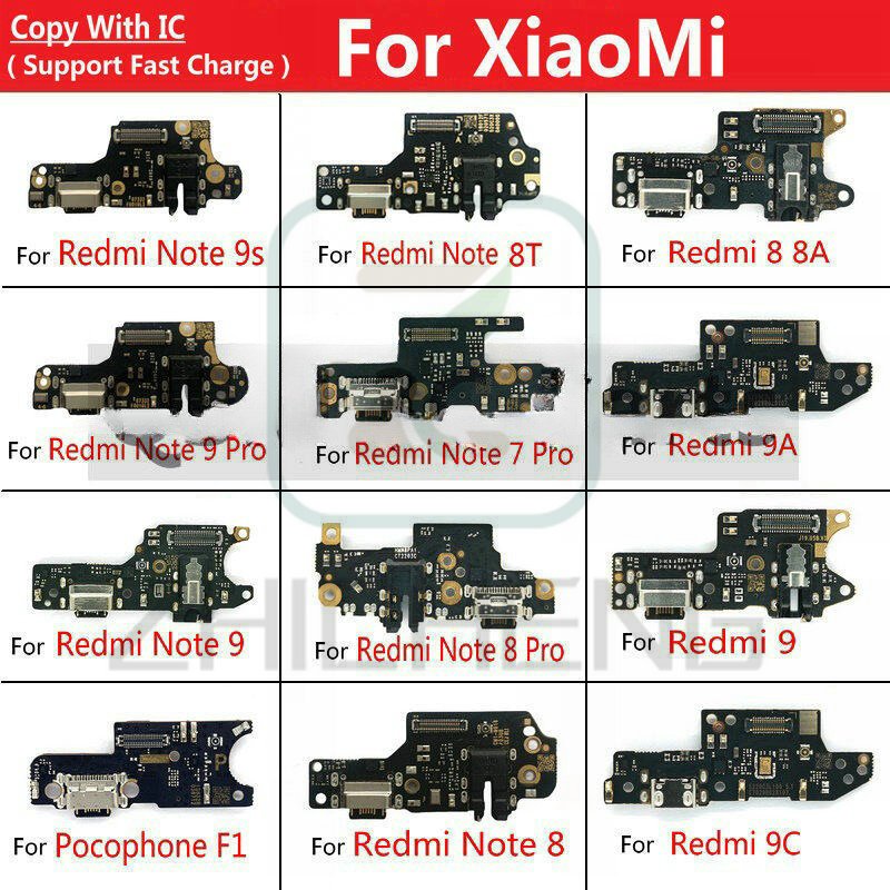 บอร์ดชาร์จ USB สายเคเบิลอ่อน สําหรับ Xiaomi Redmi Note 9s 9 8 7 Pro 8T Redmi 9A 9C 9 8 8A 7A PocoPhone F1