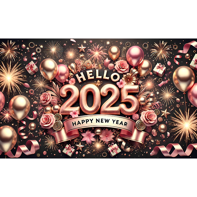 5x3ft Hello 2025 การถ่ายภาพฉากหลังสวัสดีปีใหม่พื้นหลังภาพคริสต์มาสปีใหม่ Eve Party ตกแต่งพื้นหลัง