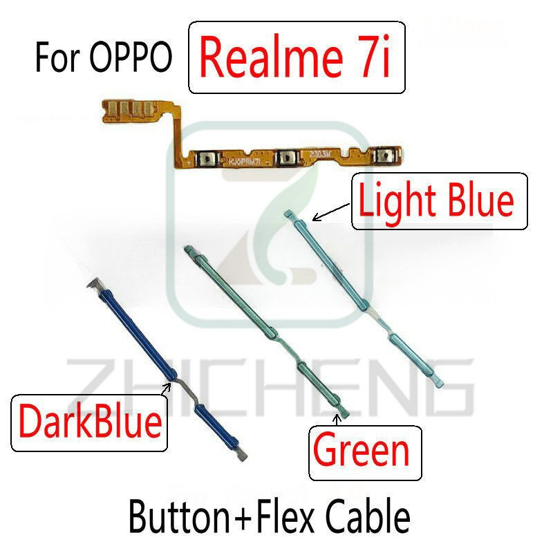 ปุ่มเปิดปิด ปิดเสียง ด้านข้าง สายแพร แบบเปลี่ยน สําหรับ OPPO Realme 7i