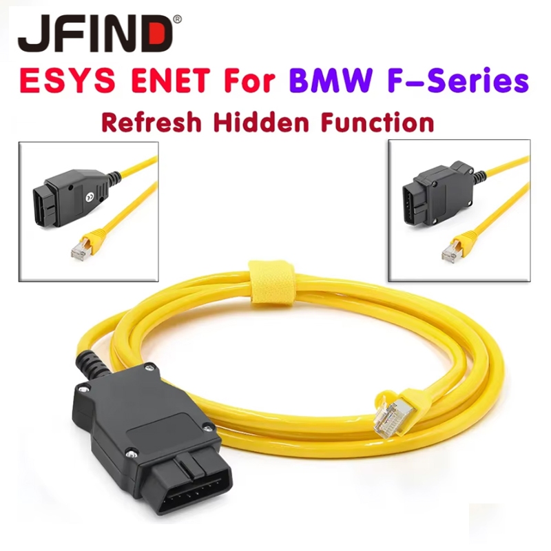 Esys ENET สายเคเบิลสแกนเนอร์ ECU OBD 2 OBD2 สําหรับ BMW F Series