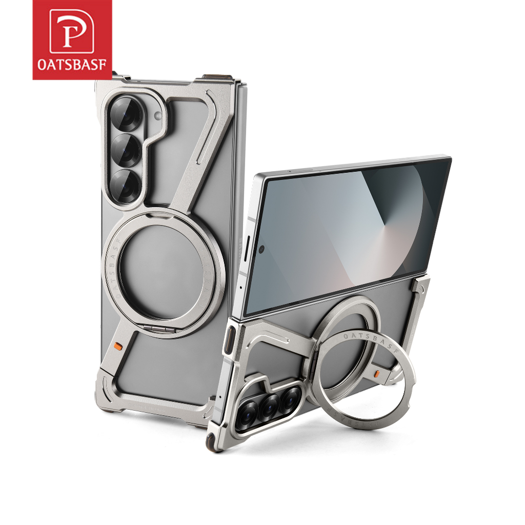 Oatsbasf Z Case เคสโทรศัพท์ โลหะ กันกระแทก บางพิเศษ สําหรับ Samsung Z Fold 7 / Z Fold 6 / Z Fold 5 / W24