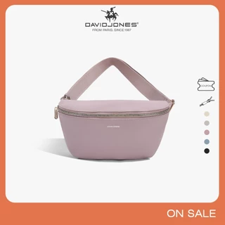David Jones Paris 2025 Spring Summer คอลเลกชันใหม่ผ้าใบเลียนแบบ pu กระเป๋าสะพายสตรี Fanny pack กระเป๋าคาดเอวแพ็คเอวหนัง pu หญิงนุ่มและกระเป๋า