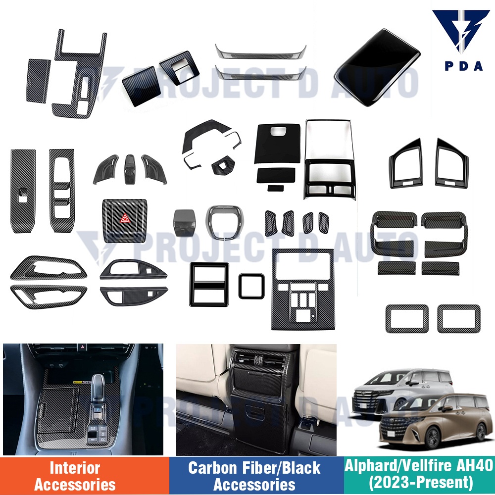 Toyota Alphard Ah40 (2024-ปัจจุบัน) ฝาครอบแผงหน้าต่างแม่มด แผงเกียร์ แผงวัด ฝาครอบช่องแอร์