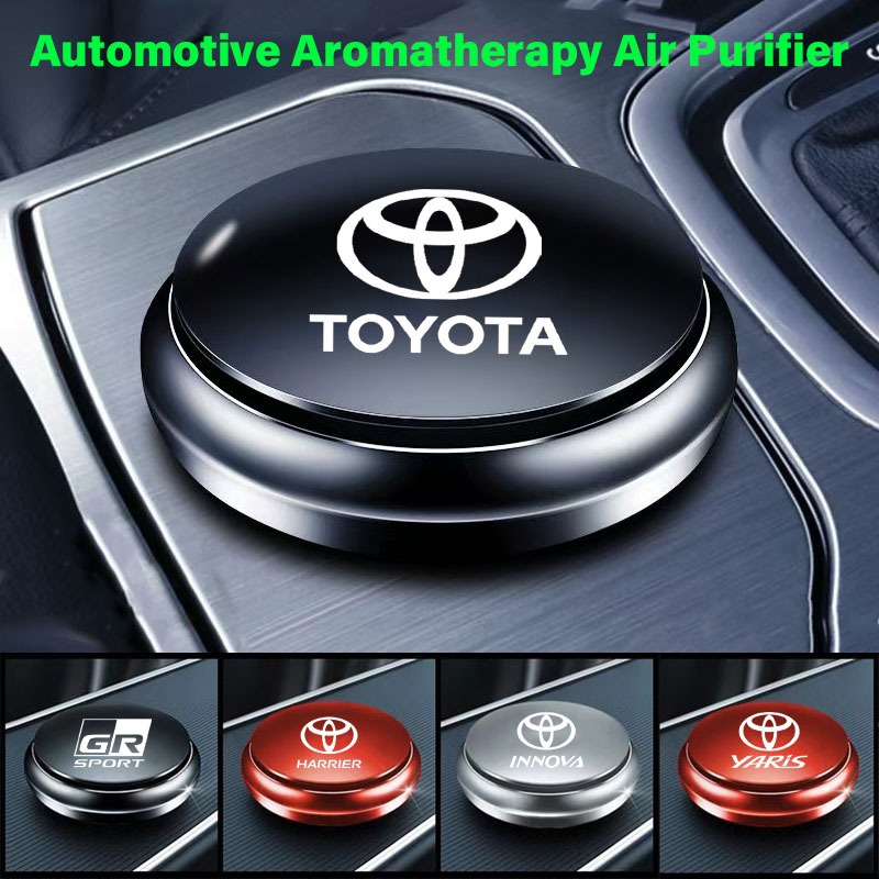 Toyota Car Aromatherapy UFO เครื่องฟอกอากาศอลูมิเนียมอัลลอยด์พร้อมเม็ดกลิ่นหอมติดทนนานเพื่อกําจัดกลิ่น VIos Yaris Corolla Veloz Avanza Fortuner Rush Innova raize GR Sport