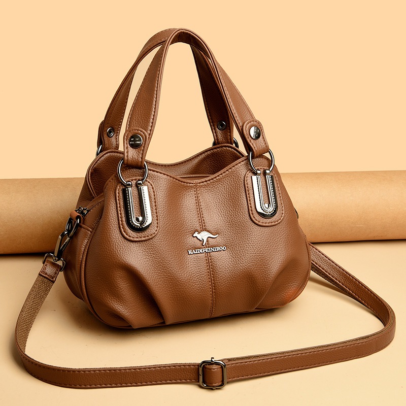 กระเป๋าถือขนาดใหญ่ความจุใหม่กลางอายุกระเป๋าแม่ Multi-Compartment กระเป๋าสะพาย Messenger