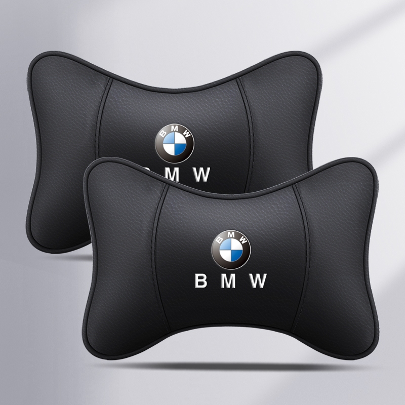 Pu หนังรถหัวคอหมอนรถ Headrest คอสนับสนุนที่นั่งสําหรับ Bmw E39 F10 E60 E46 E36 X1 E84 E90 Serie 1 3 