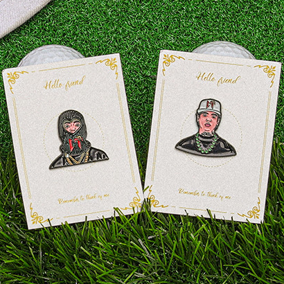 การ์ตูนเด็กชายกอล์ฟหมวกคลิป Pin เบสบอลหมวกกอล์ฟเข็มกลัดหมวกโลหะ Pin Badges เครื่องประดับของขวัญสําหรับเพื่อน