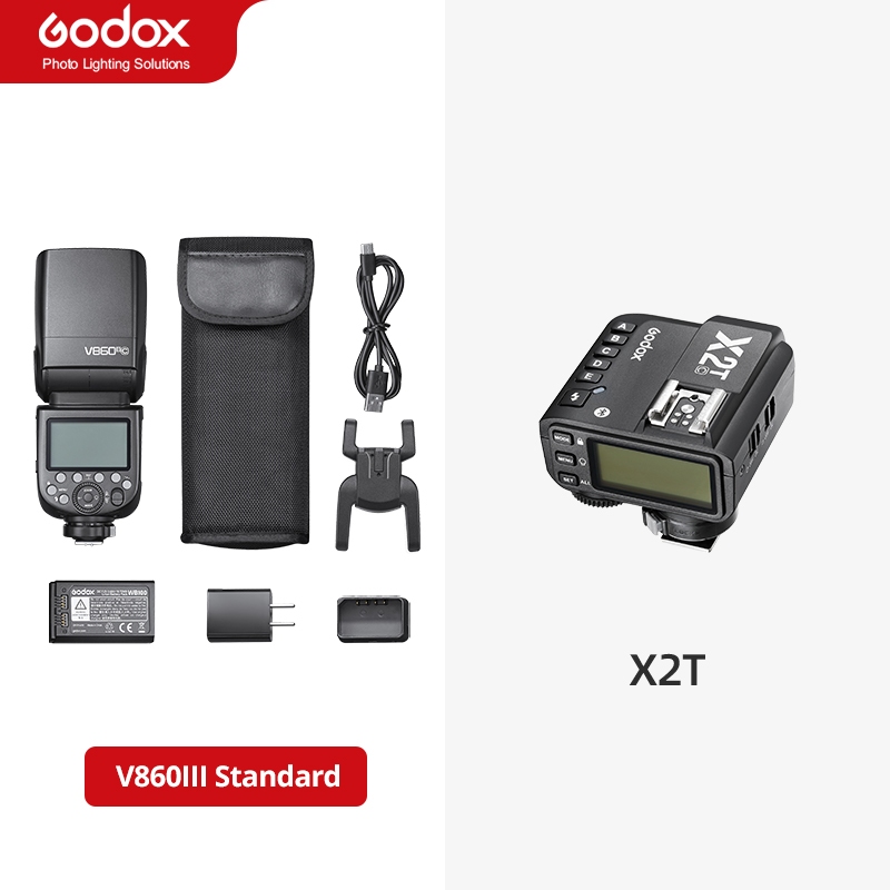 Godox V860III V860IIIC V860IIIN V860IIIS Speedlite กล้องแฟลช TTL HSS แฟลช + X2 Trigger