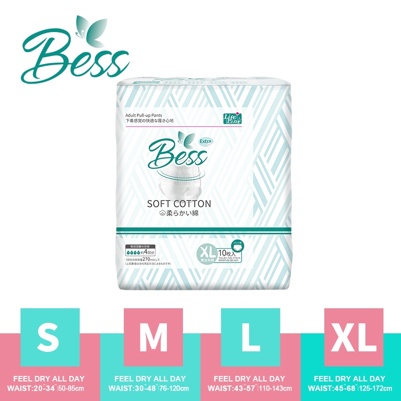 【สินค้าสปอต】 ผ้าอ้อมผู้ใหญ่ 10ชิ้น ใช้ได้ทั้งชายหญิง กางเกงผู้ใหญ่ ซึมซับเร็ว กางเกงผู้ใหญ่แบบดึงขึ้น S/M/L/XL
