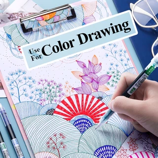 ปากกาเจลแห้งเร็ว 0.5 มม. สีปลายเข็มเต็มความจุขนาดใหญ่พิเศษแม้หมึกไหล มะนิลาท้องถิ่น