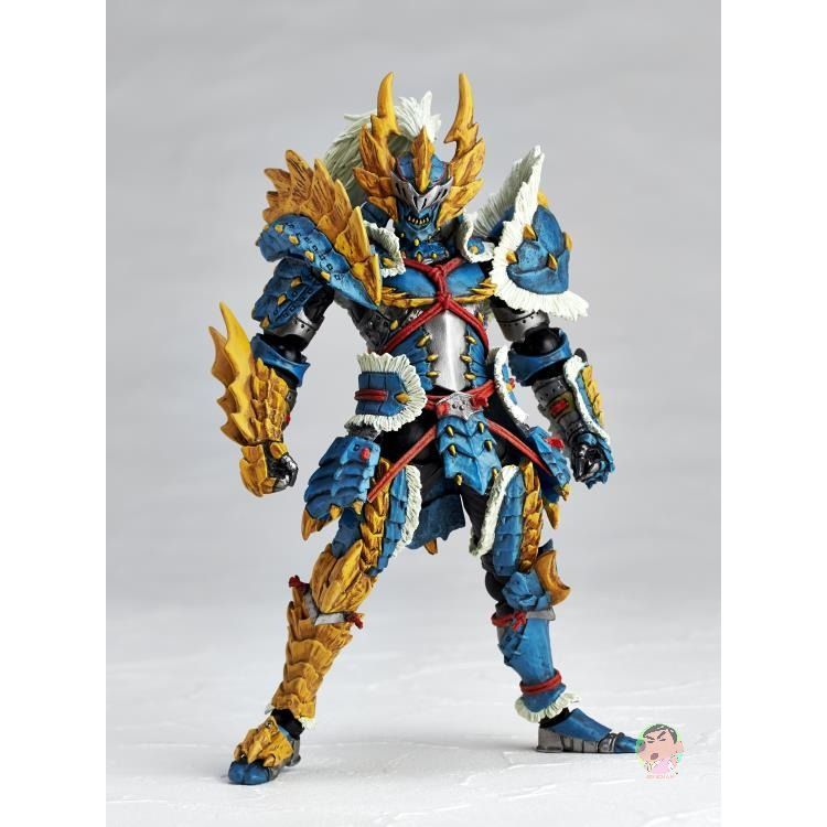 KAIYODO Monster Hunter Amazing Yamaguchi Revoltech Hunter (Zinogre Armor Set) Action Figure
