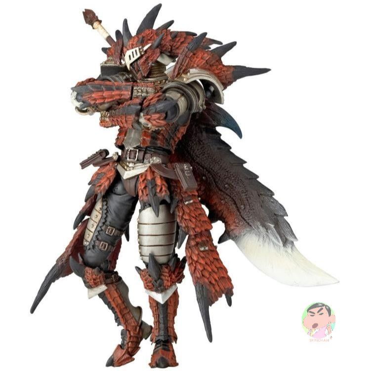 KAIYODO Monster Hunter Amazing Yamaguchi Revoltech Hunter (Rathalos Reus Armor Set) Action Figure