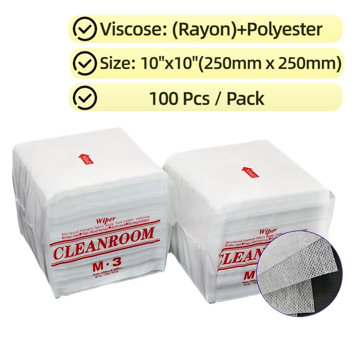 Cleanroom wiper M3 ผ้าเช็ดทำความสะอาดในห้องคลีนรูม เช็ดไร้ฝุ่น นําเข้า M-3 กระดาษไร้ฝุ่น M3 ห้องทําความสะอาดผ้าเช็ดทําความสะอาดเปียก M-3 กระดาษอุตสาหกรรม M-3 กระดาษดูดซับน้ํามัน M-3 ผ้าไร้ฝุ่น Anti-Static Dust-Free Workshop