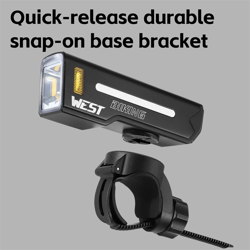 WEST BIKING Anti-Glare ไฟหน้าจักรยานจักรยาน 1000 Lumens ความสว่างสูง IPX5 กันน้ํา 5000 mAh แบตเตอรี่ Quick Release ออกแบบอุปกรณ์จักรยาน — صورة 7