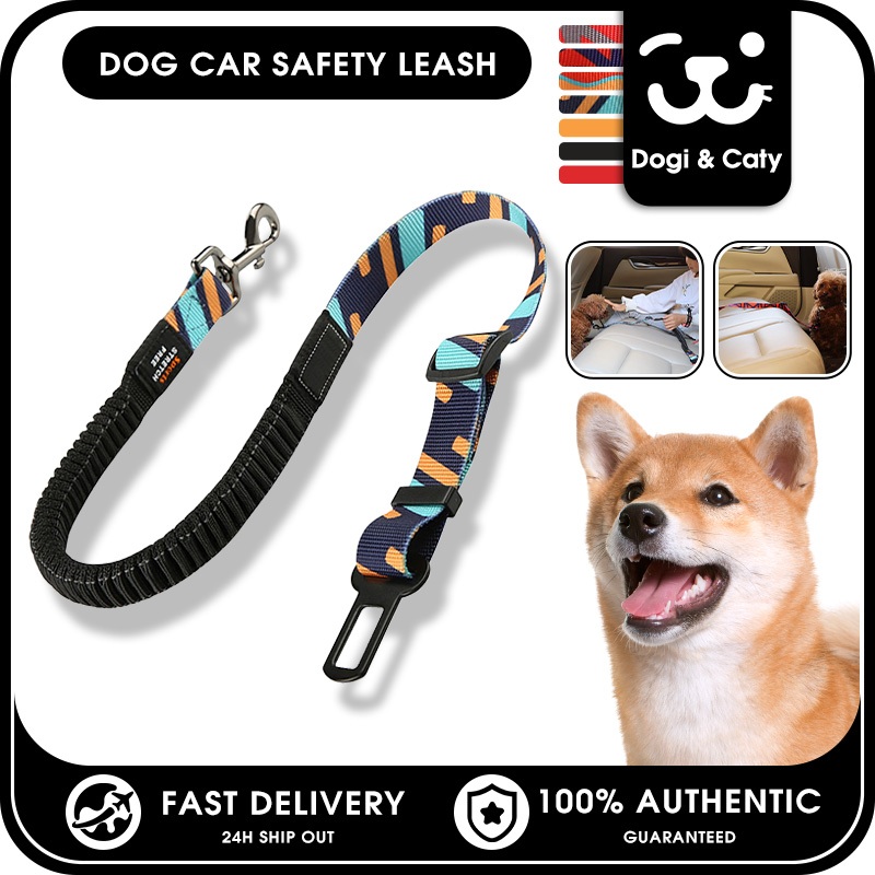 อุปกรณ์เสริมเข็มขัดสัตว์เลี้ยงบนรถสายรัดที่นั่งแบบปรับได้แบบยืดหยุ่นสําหรับสุนัข
