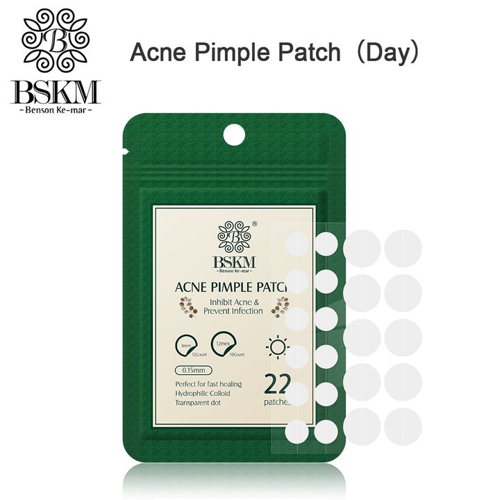 Bskm แผ่นสติกเกอร์แปะสิว กําจัดรอยสิว รักษาเร็ว 22 ชิ้น