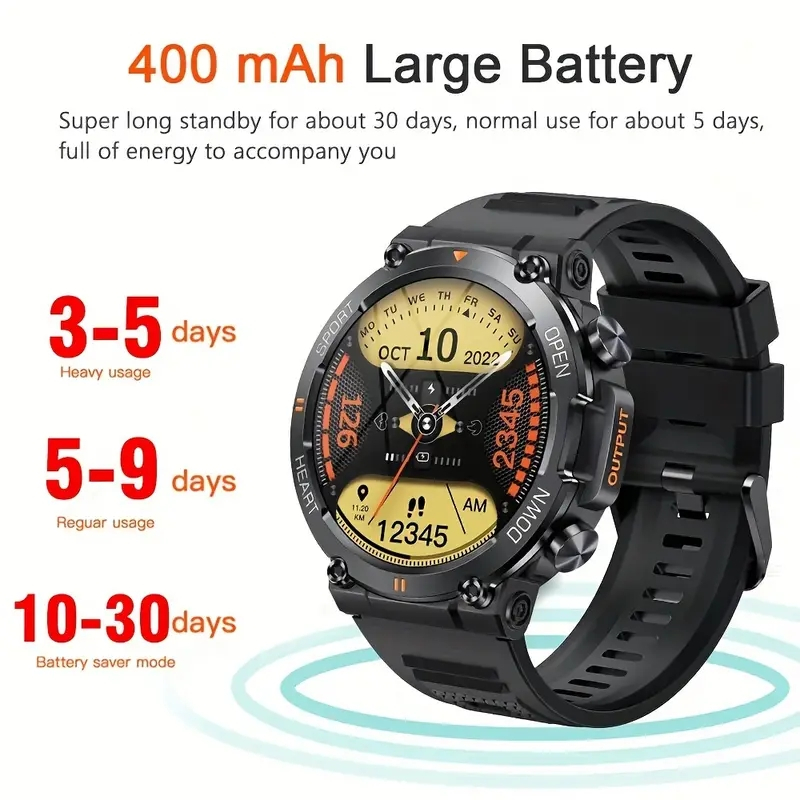 watch9 prowaterproof Smart watch นาฬิกาสปอร์ตพร้อม NFC/บลูทูธ/น้ําตาลในเลือด/ความดันโลหิต/เลือด xyge