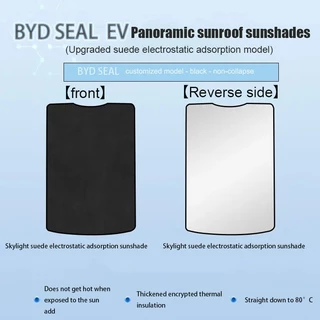 ZLWR BYD atto3/ sealion 6/ selion 7/seal/M6ซันรูฟวัสดุหนังนิ่มป้องกันรอยขีดข่วนและทนต่อการสึกหรอหลังคารถหนาทึบแสงป้องกันแสงแดดและฉนวนกันความร้อนอุปกรณ์ตกแต่งภายในรถยนต์