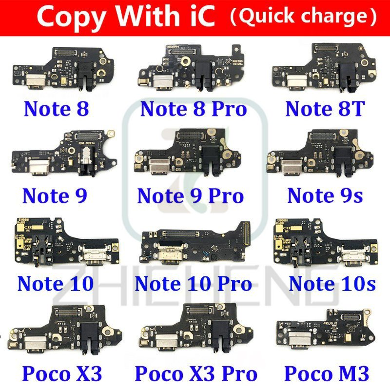 USB Charger ชาร์จ IC Dock พอร์ตเชื่อมต่อ Flex สําหรับ Xiaomi Redmi หมายเหตุ 7 8 8T 9S 9 10 10s 11 11