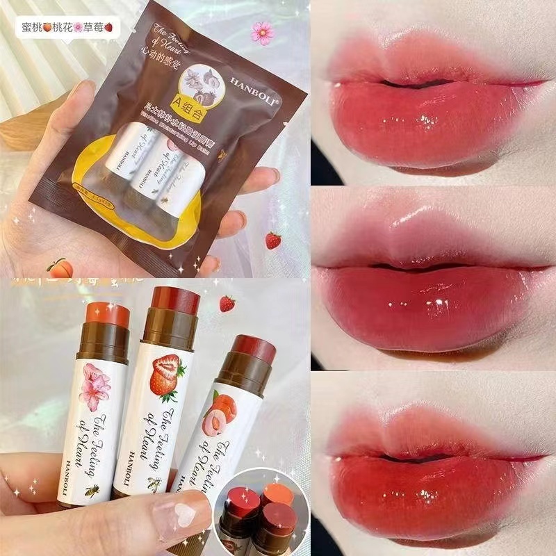 ลิปสติก Vaseline ลิปบาล์มเจลลี่ ลิปไพรเมอร์ เนื้อใส ให้ความชุ่มชื้น บํารุงริมฝีปาก