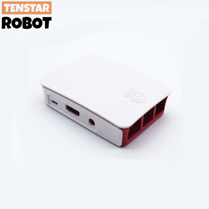 เคส Raspberry Pi 3 อย่างเป็นทางการสําหรับ Raspberry Pi 3 รุ่น B สีแดง/ขาว Pi 4 รุ่น B กล่องสีแดง/ขาว