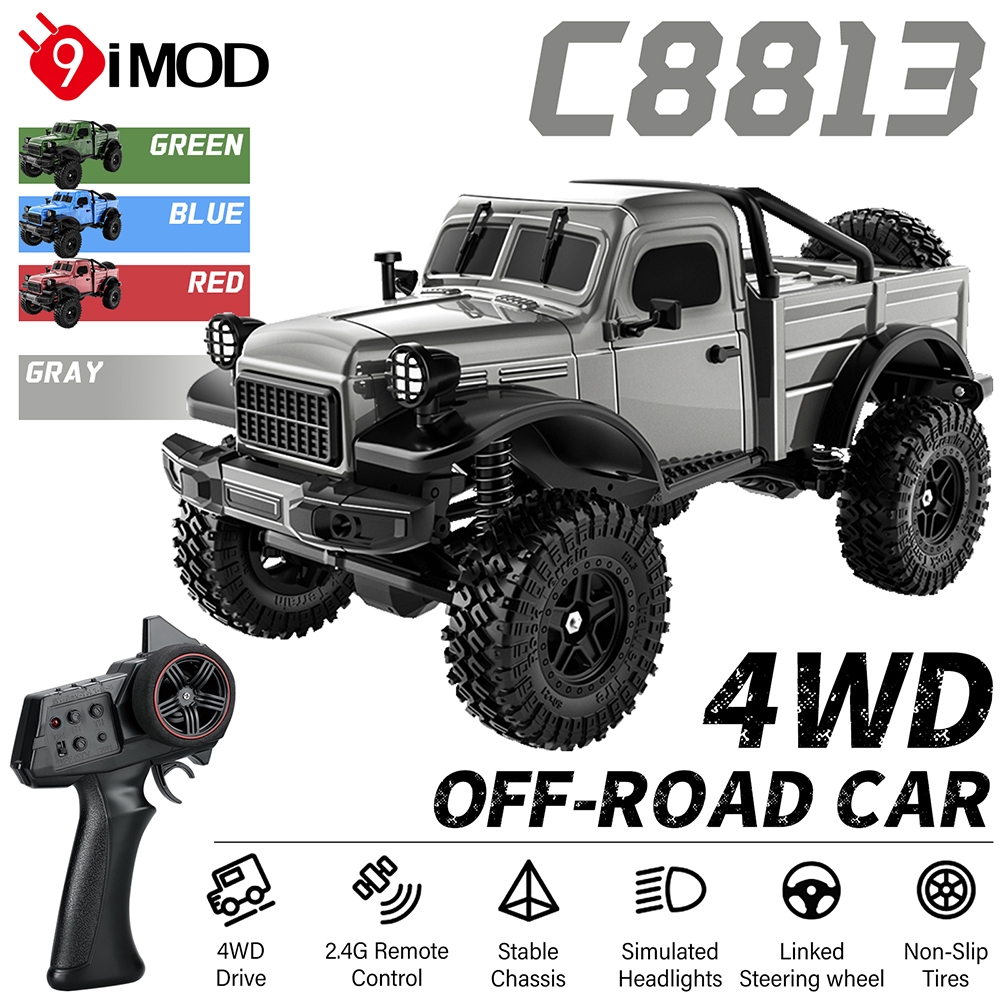 9imod C8813 RC รถ 2.4G 4WD 7.4V 100m RC ระยะทาง PVC Shell ปีนเขา Off-Road รถสําหรับ Sandy Area Hill 
