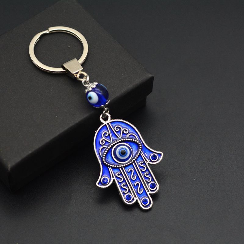 Blessed Evil Eye พวงกุญแจ Lucky Turkey Palm Blue Eye กระเป๋าพวงกุญแจของขวัญอุปกรณ์เสริม