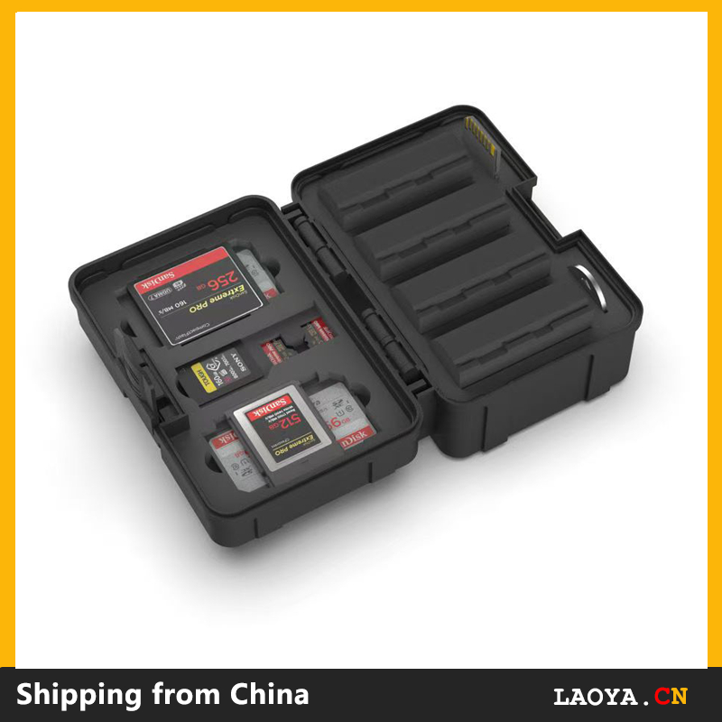 LP-E6 LP-E6N LP-E8 EN-EL15 NP-W235 FZ100 DMW-BLF19E Camera Battery and Memory Card Case DSLR SLR Bat