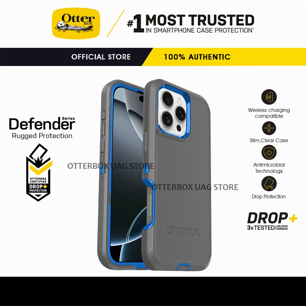 เคส OtterBox รุ่น Defender Series - iPhone 16 15 14 13 Pro Max / 16 15 14 13 Pro / 16 15 14 Plus / 16 15 14 13 / 13 12 Mini / 12 11 Pro Max / XS Max / XR / XS / X / 8 7 Plus / SE2