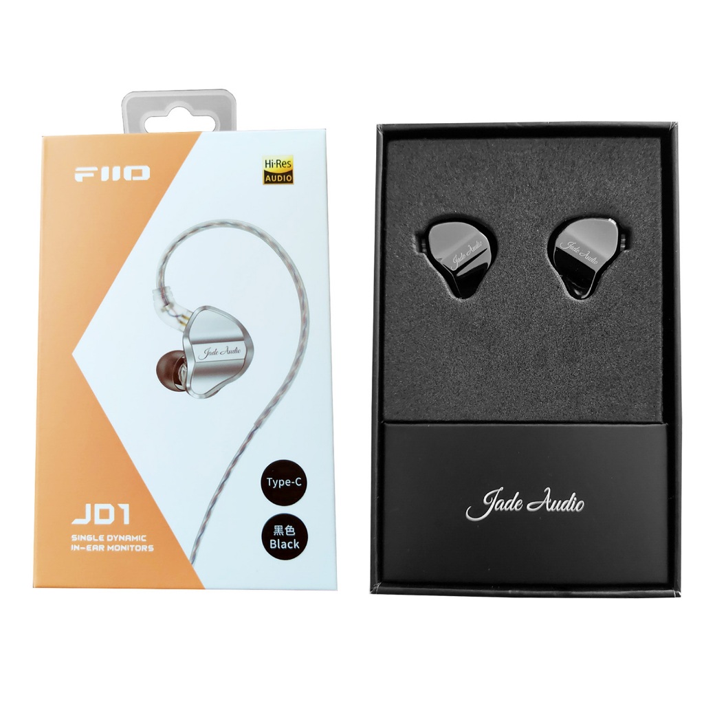 FiiO JD1 TC Single Dynamic In-Ear Monitors USB Type-C HiFi Earphones (Black)