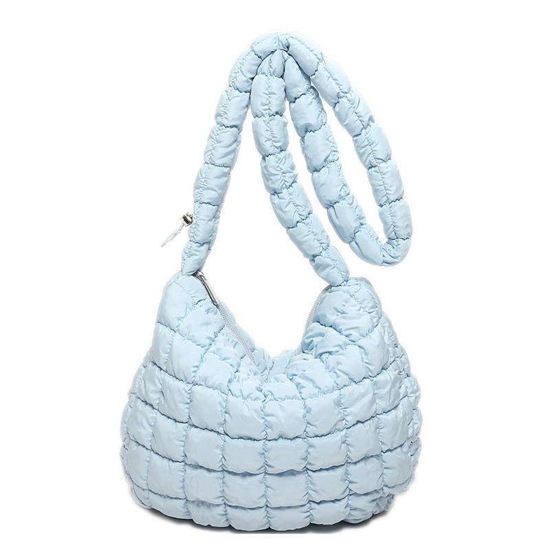 Mousoon Soft Bag กระเป๋านุ่มผู้หญิงสบาย ๆ น้ำหนักเบาพเนจรกระเป๋าแมสเซนเจอร์เกาหลี