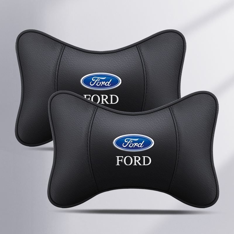 PU หนังรถหัวคอหมอนรถ Headrest คอสําหรับ Ford Focus 2 3 MK2 MK3 MK1 Fiesta MK7 Mondeo MK4 Kuga Ranger