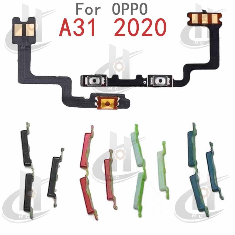 สําหรับ OPPO A31 2020 ปุ่มปรับระดับเสียง ไฟ และสาย Flex ปุ่มปิดด้านข้าง ทดแทน